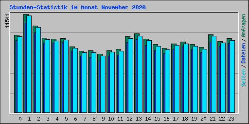 Stunden-Statistik im Monat November 2020