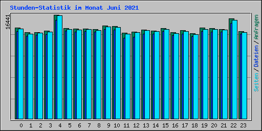 Stunden-Statistik im Monat Juni 2021