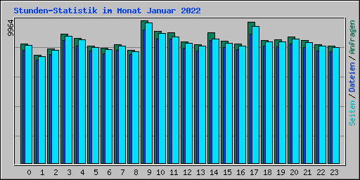 Stunden-Statistik im Monat Januar 2022